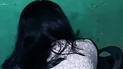 Riding motorcycle in the alley, we almost got caught by neighbors!