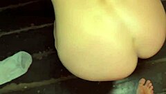 Fantastic blonde girlfriend moans loudly while riding cowgirl in outdoor doggystyle pounding