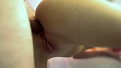 My tight young ass gets creampie from thick cock in doggystyle orgasm