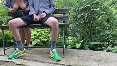 Oh man, that mature cougar with those saggy tits just made me cum so hard outdoors!