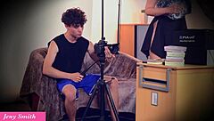 Photographer captures my naked oiled body after earring shots turn seductive