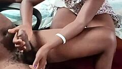 in the bedroom, big daddy uses his hairy black cock to fuck the brunette college girl hard