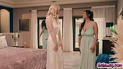 Bride-To-Be Lily Labeau And Bridesmaids Octavia Red, Ivy Ireland, Karina Valentina Dive Into Steamy Lesbian Group Sex With Pussy Licking And Fingering