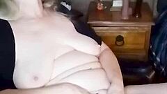 Hot mature milf feels overwhelming passion as she masturbates to a powerful orgasm with big natural tits