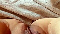 Hey, watch this milf spreading her wet pussy wide open for you