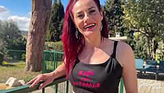 Sally and Jade, two sexy brunettes, crave hard cock in steamy FFM session.