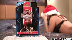 Big titted slut dominates new toys