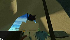 hey, check out this fun session of fucking a fan in roblox style