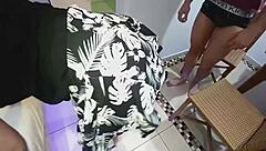 he fucked my big ass brazilian wife missionary without condom and almost came inside her huge natural tits body