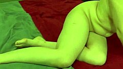 Fifi Foxx teen blonde handjob against wall