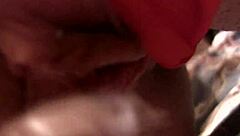 Big titted slut dominates new toys