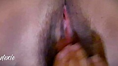 Oh man, it's bed weather and I'm feeling so horny this morning, just solo masturbating my wet pussy with those big natural tits bouncing!