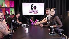 Hey, he lost the game and ended up showing his butt and dick after getting clothes removed - Casal Mattos sheer red!