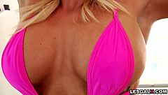 Are you ready for these lesbian blondes jessa rhodes and cali carter to lick asses and share anal orgasms?