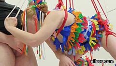 Naughty Sweetie Endures Brutal Anal Assfucking And Licking In Harsh Bizarre BDSM Asylum Treatment