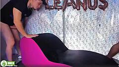 Hot Venezuelan Latinas Dominate with Rough Deepthroat Face Fucking on Big Cocks