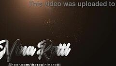 Curvy ebony BBW pornstar Nina Rotti rides a huge 11-inch dildo in solo softcore toy session showcasing her big ass and fat curves