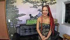 hey, is she pregnant now? lua baiana's first time interracial with brazilian brunette amateur. she's taking that big cock deep!