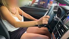 Wife flashes tits and pulls down panties for gas station attendant in public 😈