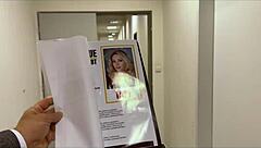 Hey, check out how Debt4k's curvy blonde Karina King sucks the collector's cock in the office to solve her debt!