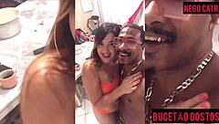 Damn, That Slutty Latina Tais Daeva Shows Up Dripping Wet For Toys And Intense Licking Action!