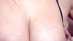 Hot blonde housewife indulges in solo anal fingering and masturbation on a whatsapp call.