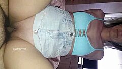 when mom and young guy play games but it turns sexual with mommy blowjob and natural tits striptease