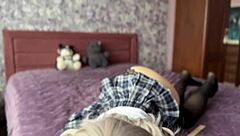 asmr with this naughty college girl in her cute outfit