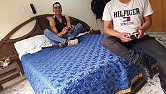 i play video games in the afternoon and friends end up with latina ass milking tattoo action