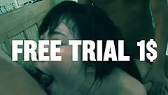 Slim asian babe delivers a sizzling blowjob in pov leading to a sloppy cumshot finish