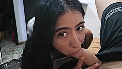 i'm traveling and hire a latina with big ass and tits for sexy cowgirl riding creampie