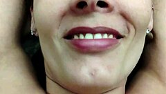 Raquel married rides and moans wildly on eater's cock showing her slutty whore face excited