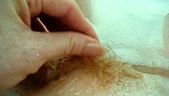 Annie Body Bath Monster Comfy Bubbles with Mature Milf Fingering Hairy Pussy in Close-Up Solo