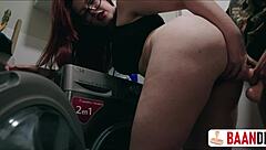 Young Colombian College Girl Gets Fucked For Breaking Washer In Dorm Lesbian Toy Party With Mexican Roommate