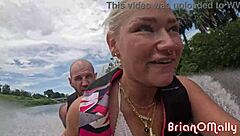 fucking hot blonde teen harley king passionately on a thrilling jet ski adventure