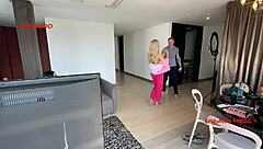 Stylish Horny Ladyboy With Big Cock In Red Fucks Client Candy Hard In Anal Doggystyle Domination