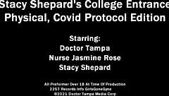 dr tampa conducts tampa university entrance physical on petite blonde stacy shepard in nurse fetish scene