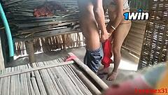 Watch this Bangladeshi village wife get fucked hard outdoors in doggystyle and missionary by her horny lover now!
