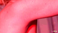 Stunning lesbian blonde licks shaved pussy and fingers small tits blonde in intense parking lot muff diving session