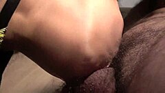 My stepsister moans with pleasure as she plays with my cock and sticks out her tongue waiting for cum 😈🍆💦