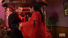 Who knew a beautiful young dancing teacher could get so wild with a horny guy in lingerie