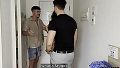 did you know my girlfriend has two relationships, so we both gave her a rough face fucking in this quickie threesome?