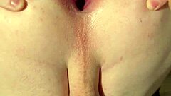 Girlfriend Spreads And Gapes Ass With Buttplug For Anal Play