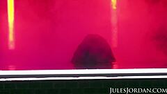 Dark Seduction Under Neon Lights At Night - Angela White Takes Huge Cock Deepthroat And Missionary Fucking?