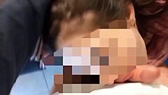 petite teen amateur latina sucks big cock from her european mexican guy in homemade video