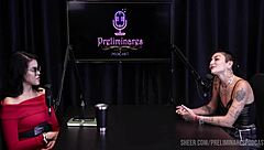 Best moments of caroleta roots in preliminares podcast with bia hot part 4 on sheer red