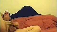 I stripped naked on the bed for this homemade couple video. It went from teasing to wild creampie without any cuts.