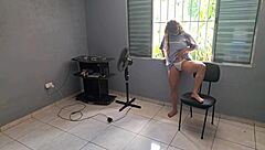 Caught My Neighbor Watching And Gave A Show Playing With My Pussy!