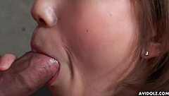 petite asian teen gives deep blowjob pushing her limits in intense hairy encounter