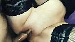 Graceful Sex with Beautiful Slender MILF in Fishnet Stockings POV
